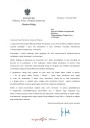 List gratulacyjny Minister Marleny Maląg dla Dyrektora WUP
