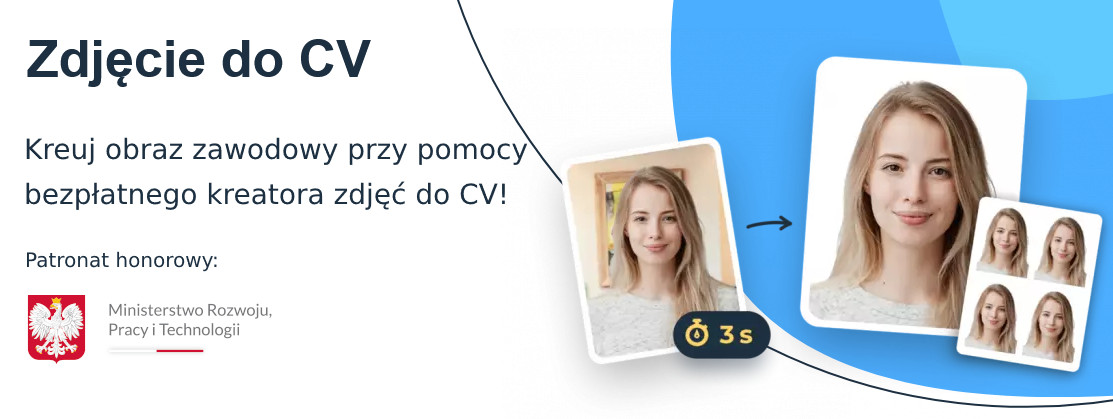 Zdjęcie do CV - baner reklamowy