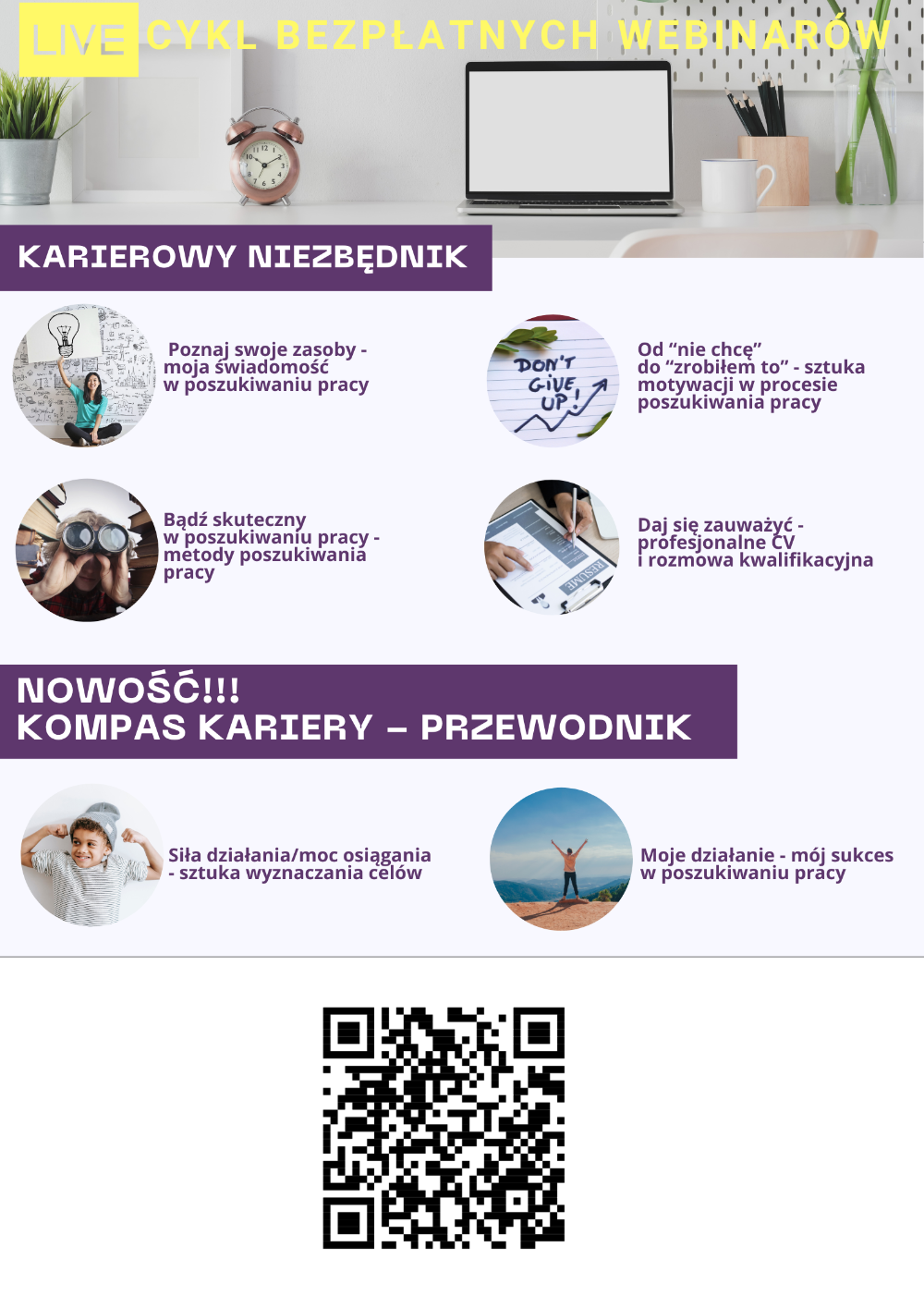 Oferta webinarów KARIEROWY NIEZBĘDNIK