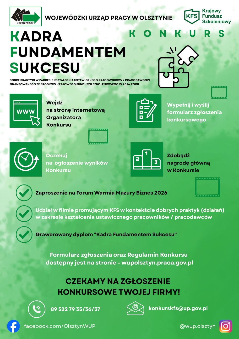 Plakat - Kadra Fundamentem Sukcesu (konkurs KFS)